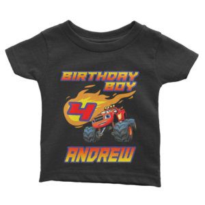 Blaze Birthday Shirt for Kids [Cuztom] - Cuztom Threadz