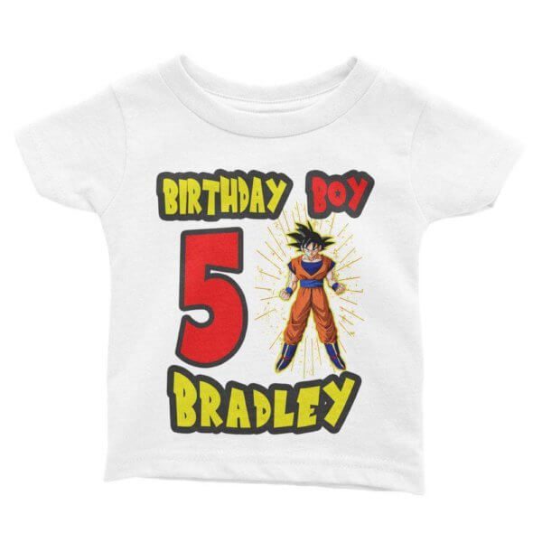 Dragon Ball Z Birthday Shirt for Kids [Cuztom] - Cuztom Threadz