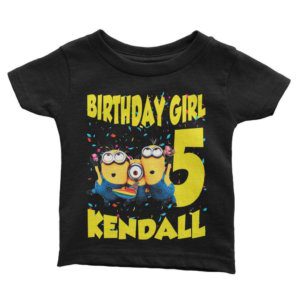 Minions Birthday Shirt for Kids [Cuztom]