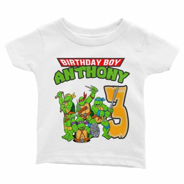 TMNT Birthday Shirt for Kids [Cuztom] - Cuztom Threadz