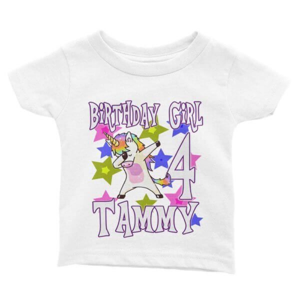 Unicorn Birthday Shirt for Kids [Cuztom] - Cuztom Threadz