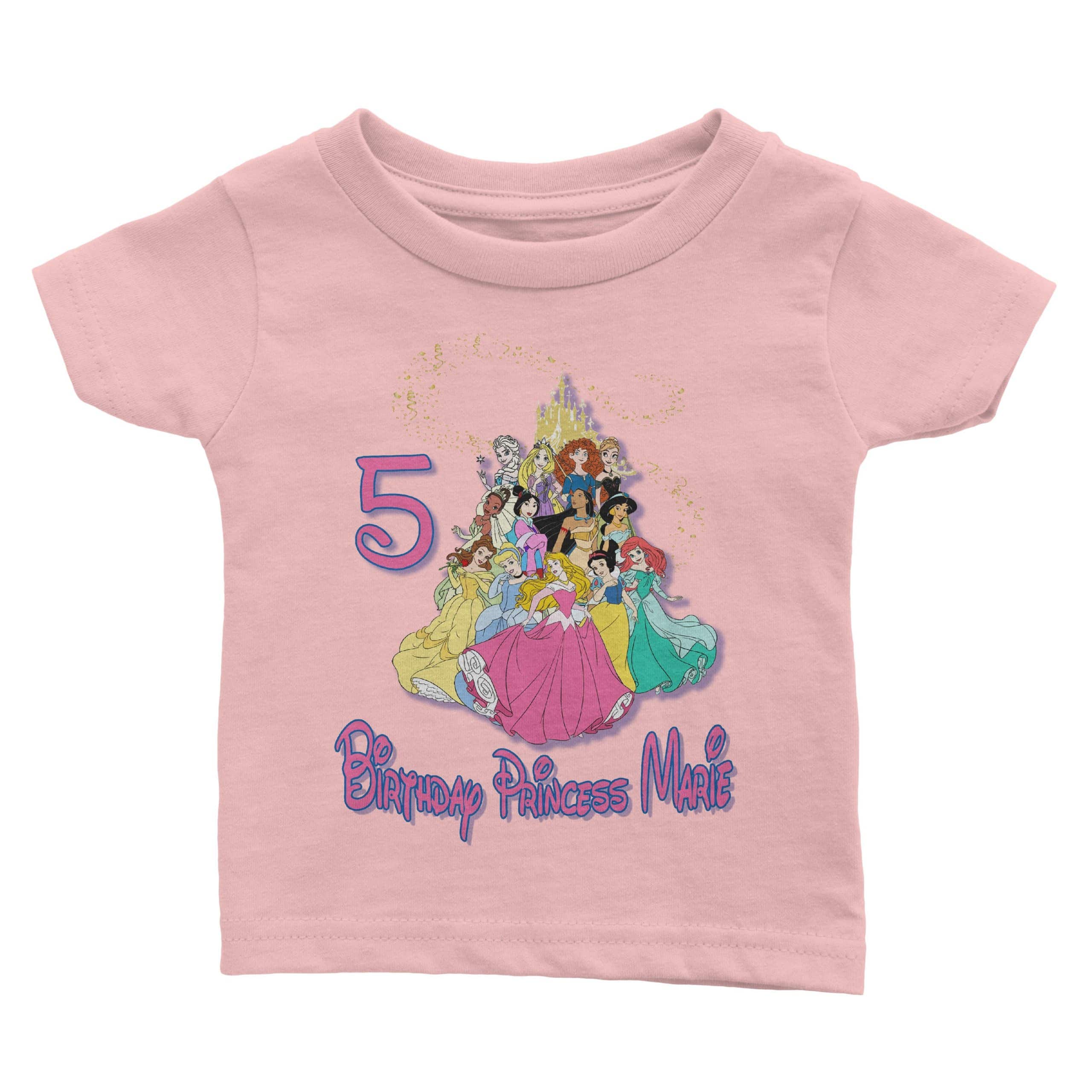 Personalized Disney Princesses Birthday Shirt Cuztom Threadz