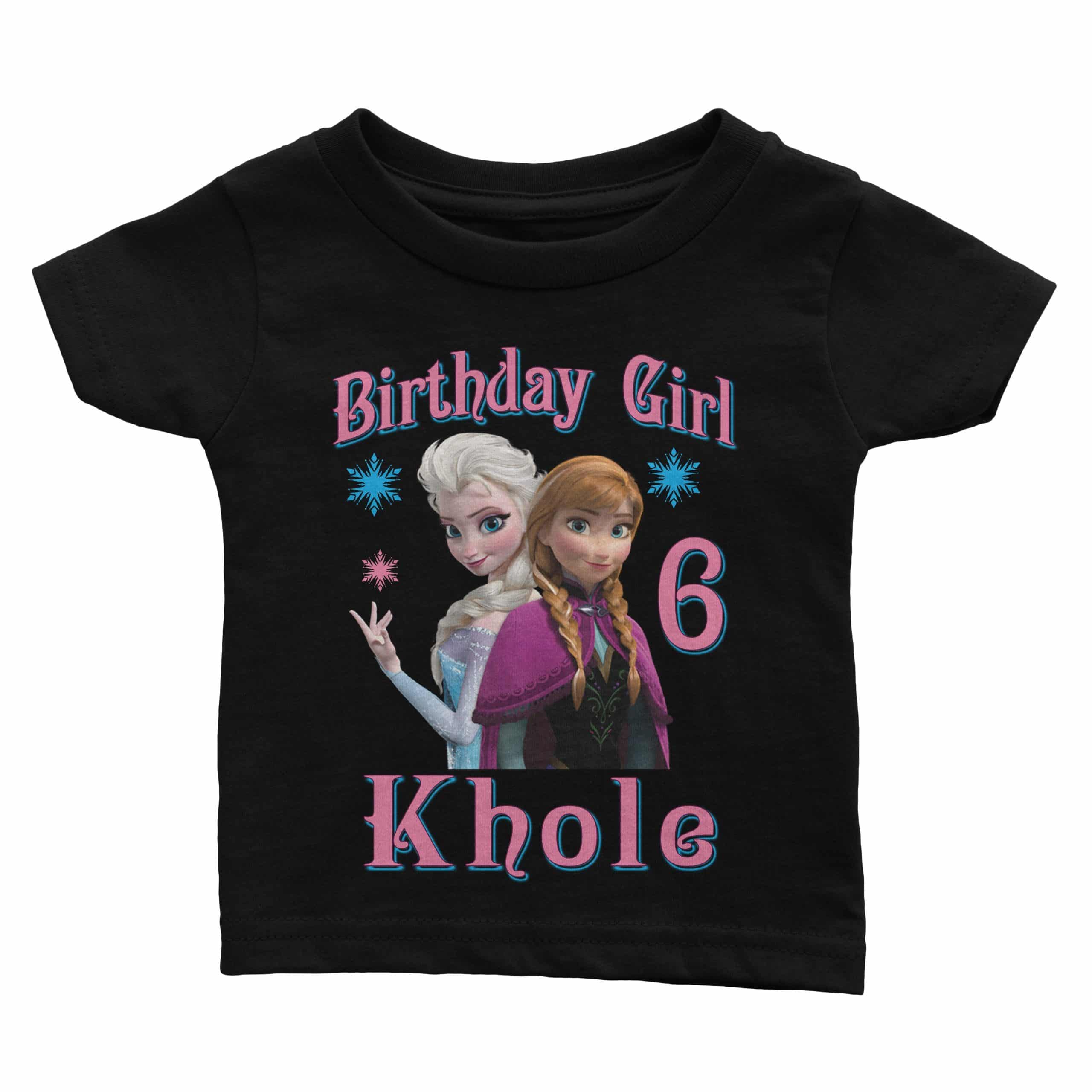 Frozen Custom Birthday shirts Elsa custom birthday shirt Frozen Elsa Ice Queen Girls Birthday shirts Custom name Shirt