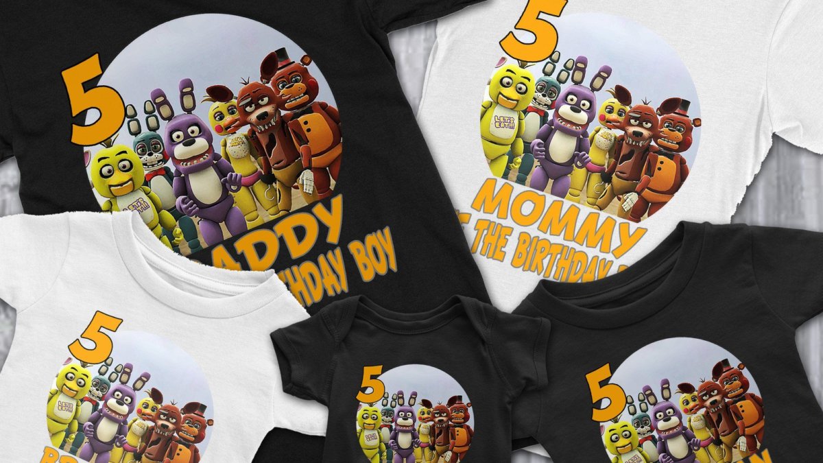 Personalize Five Nights at Freddy's Birthday Shirt