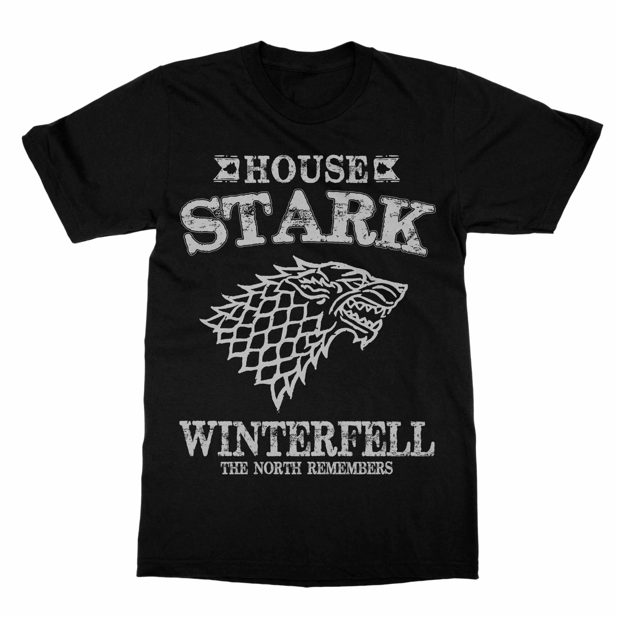 Game of Thrones TShirt House Stark For Men Cuztom Threadz