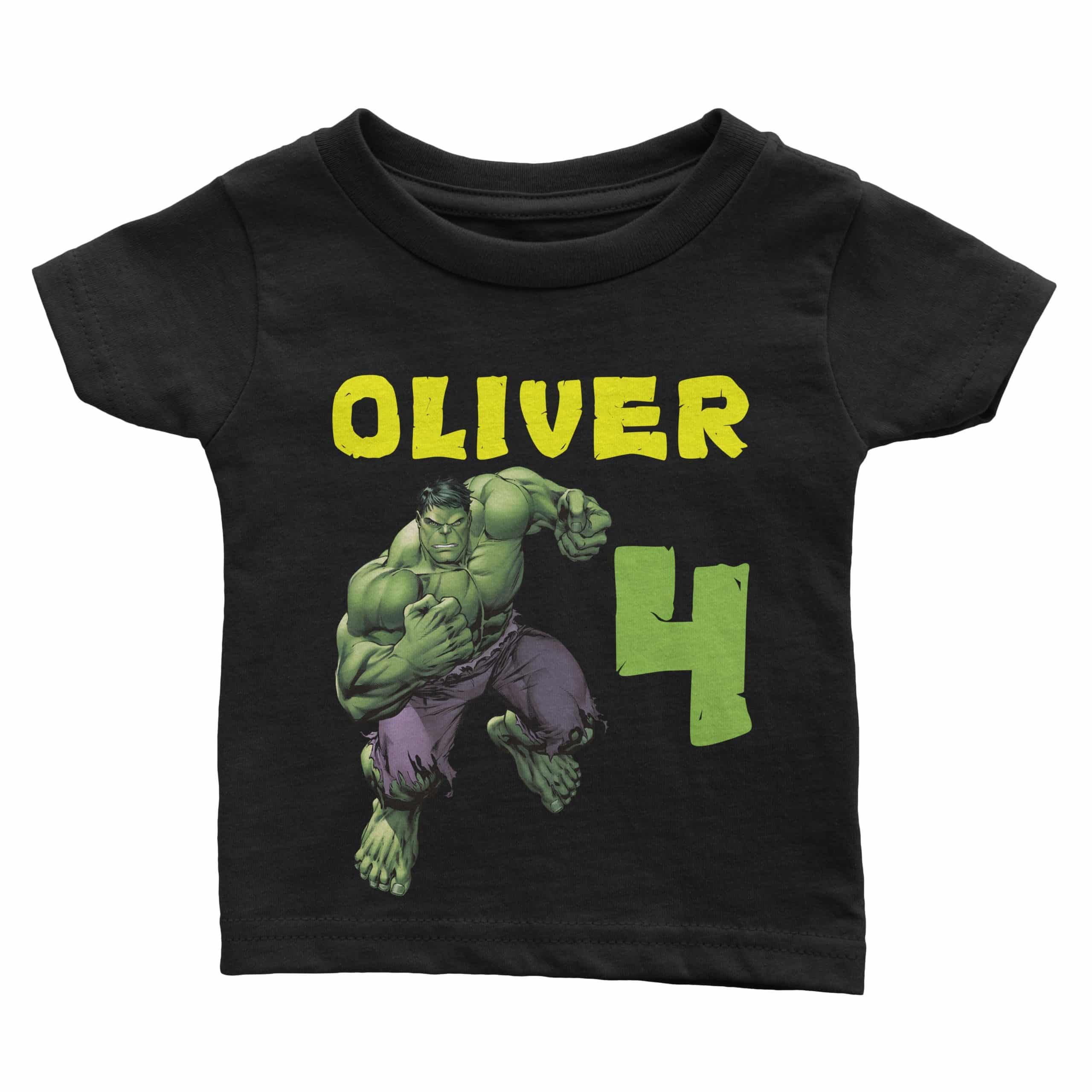 Personalized Matching Marvel Hulk Birthday T-Shirt for Family Pink Youth X-Large