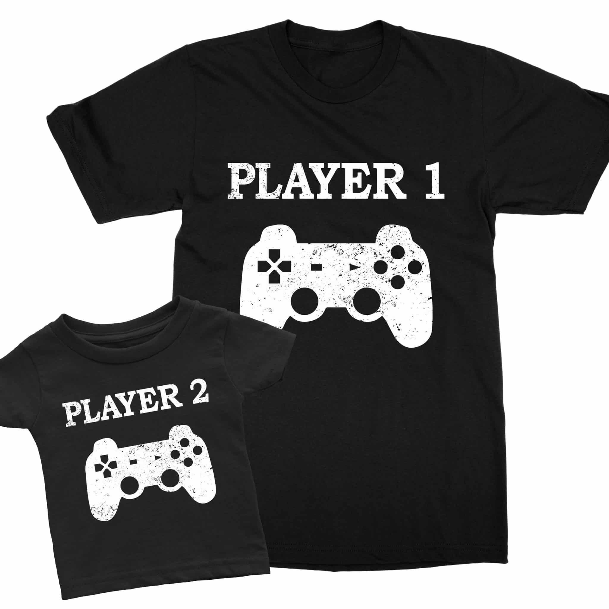 Player Gamers Matching Father Son T-Shirts