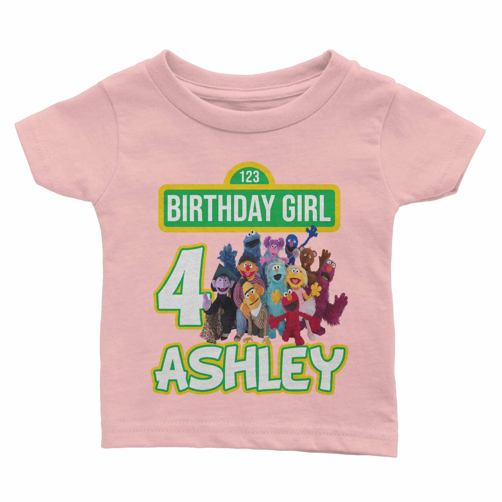 Personalize Sesame Street Birthday T-Shirt