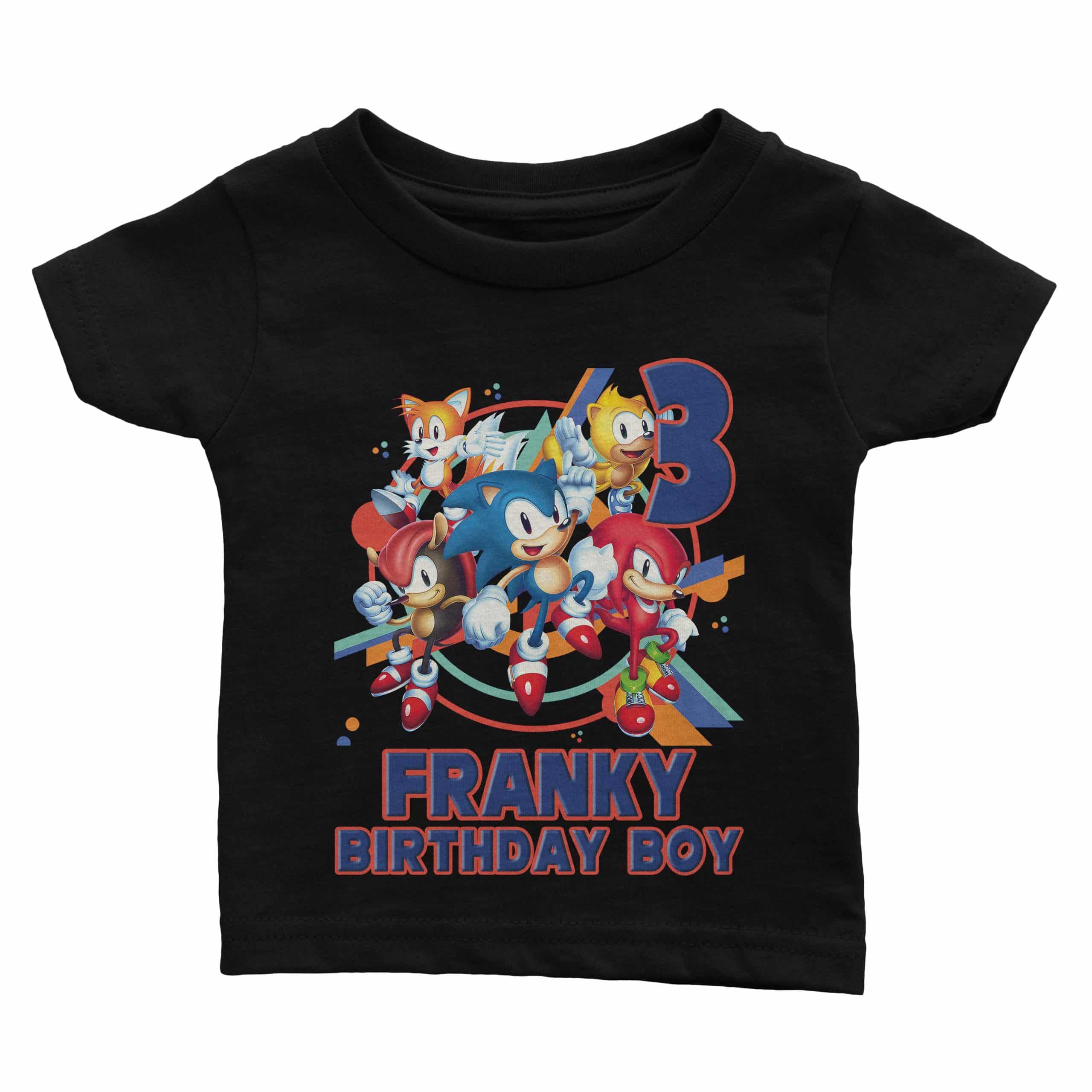 Custom Sonic Birthday Shirt - Cuztom Threadz