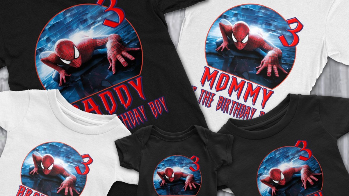 Spider-Man Birthday T-Shirts, Buy Tees Online