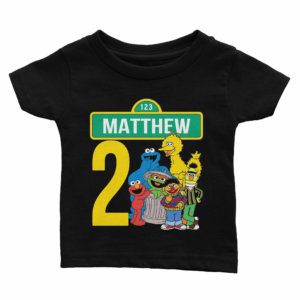 Sesame Street Birthday Shirt for Kids [Cuztom] - Cuztom Threadz