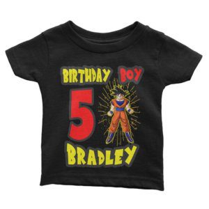 Dragon Ball Z Birthday Shirt for Kids [Cuztom] - Cuztom Threadz