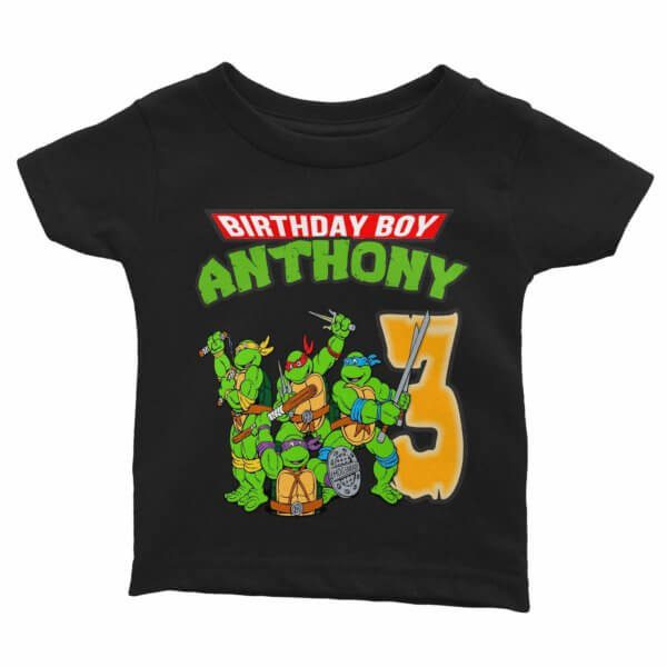 TMNT Birthday Shirt for Kids [Cuztom] - Cuztom Threadz