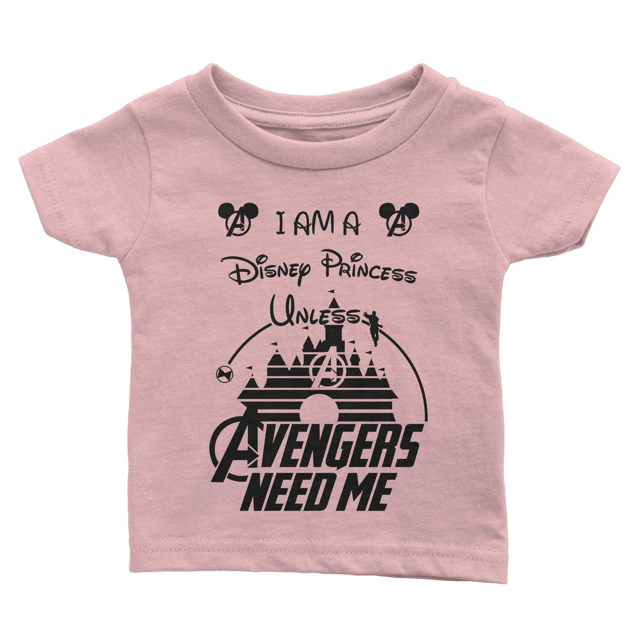 I Am A Disney Princess Unless Avengers Need Me Disney T Shirt Grey Ladies S-3XL 