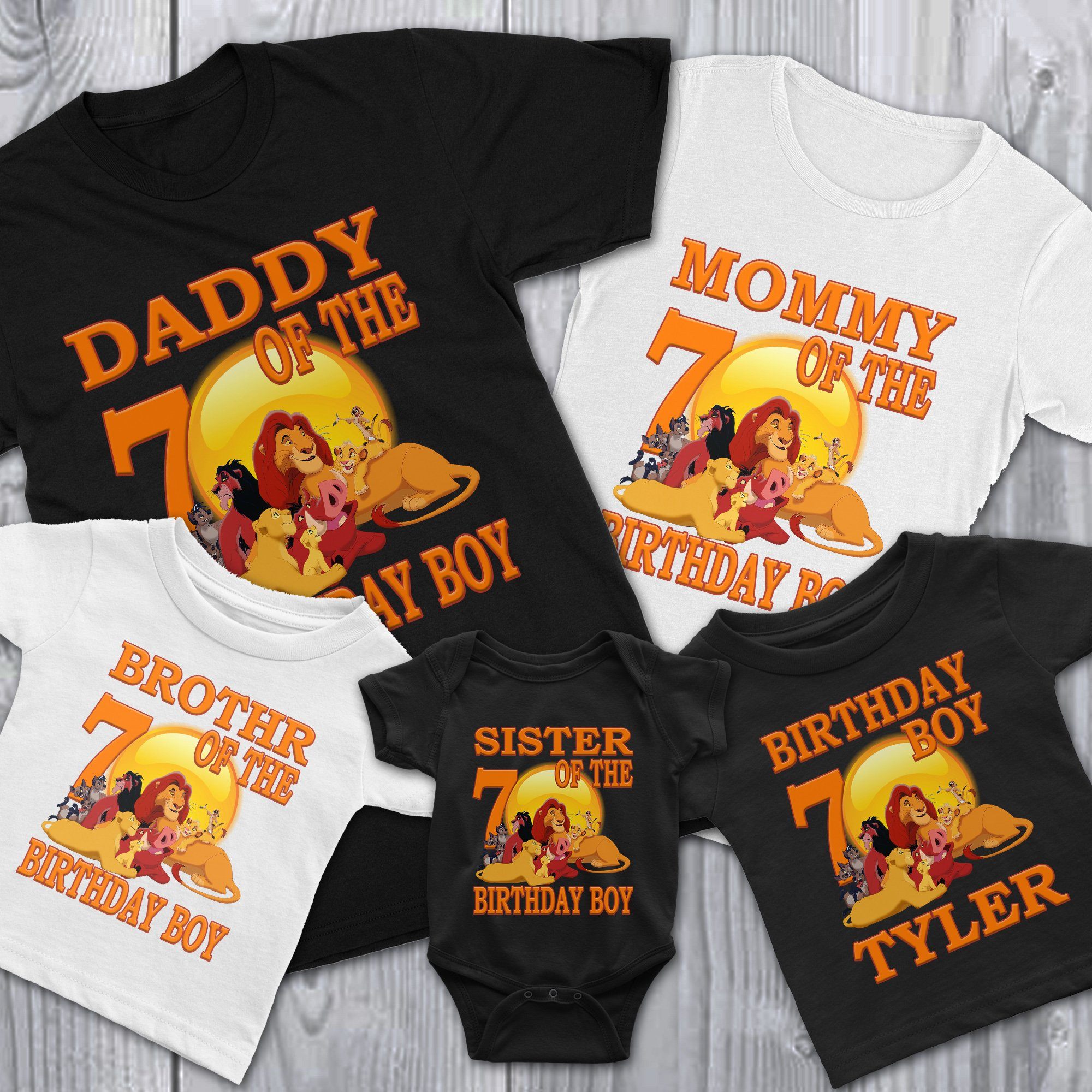 The Lion King Personalized Custom Birthday Shirt in 8 Different Colors 