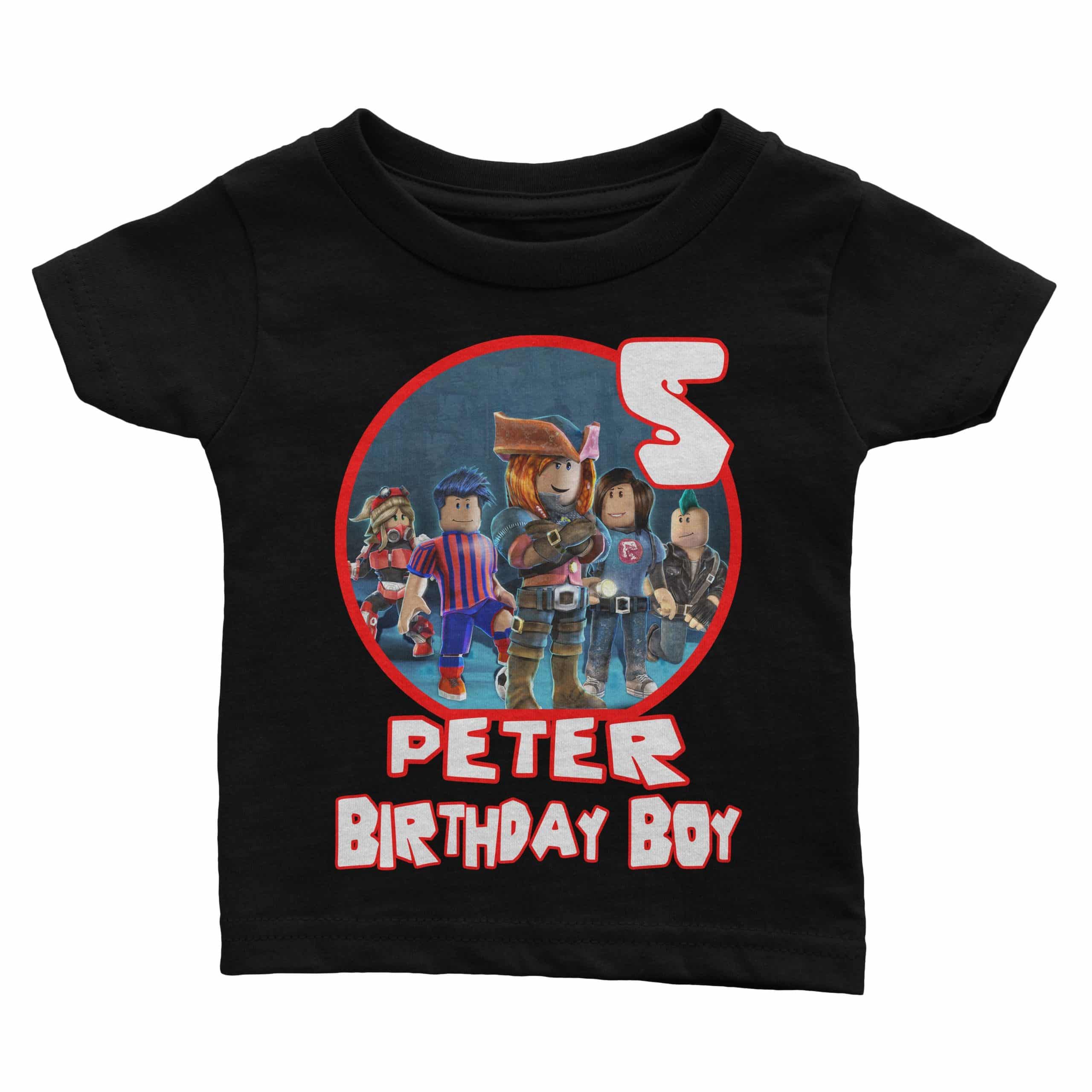 Custom The World of Roblox Birthday T-Shirt for Boy