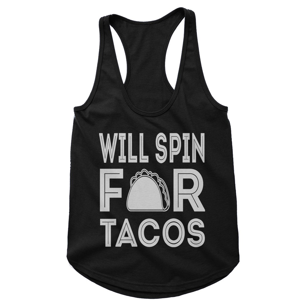 Will Spin For Tacos Workout Tank (Woman)