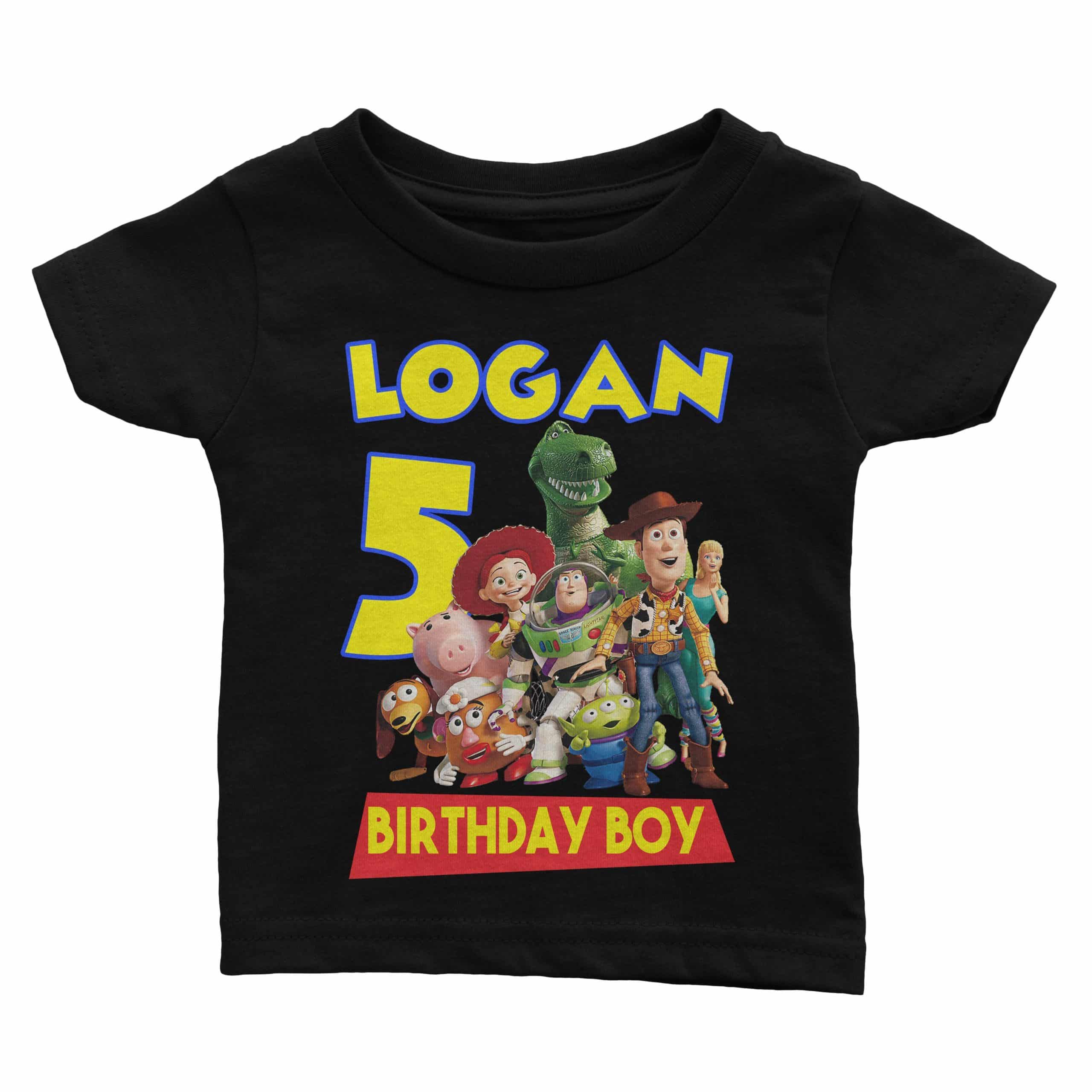 Toy Story Woody Personalized Custom Birthday Shirt in 8 Different Colors 