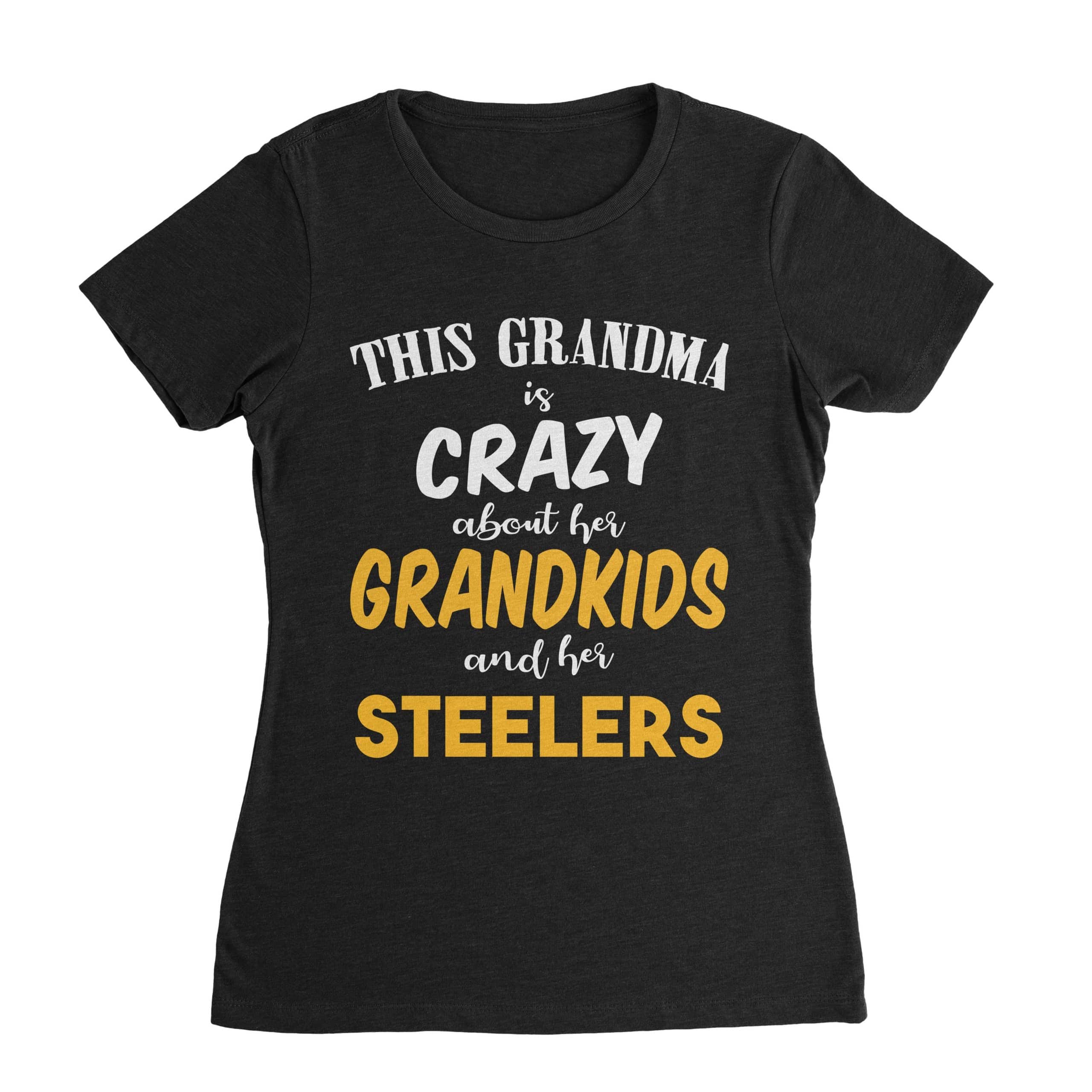 Grandma Crazy for Pittsburgh Steelers T-Shirt - Cuztom Threadz