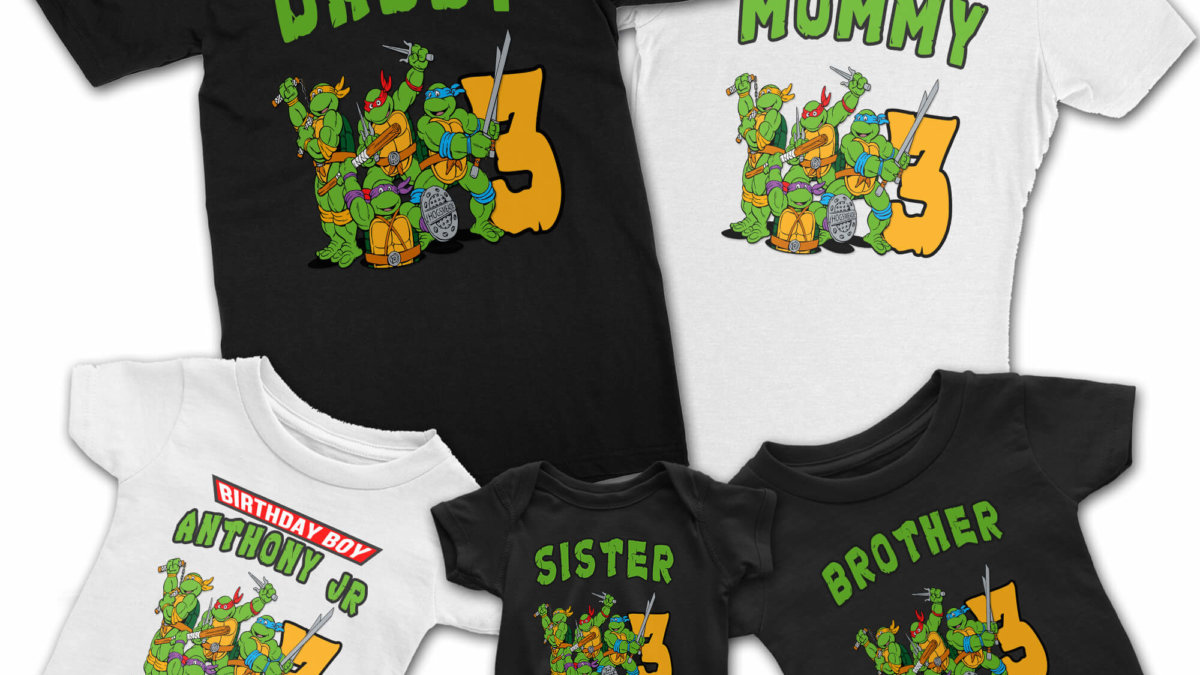 Teenage Mutant Ninja Turtle Birthday Shirt Adult – My Birthday Shirt Store