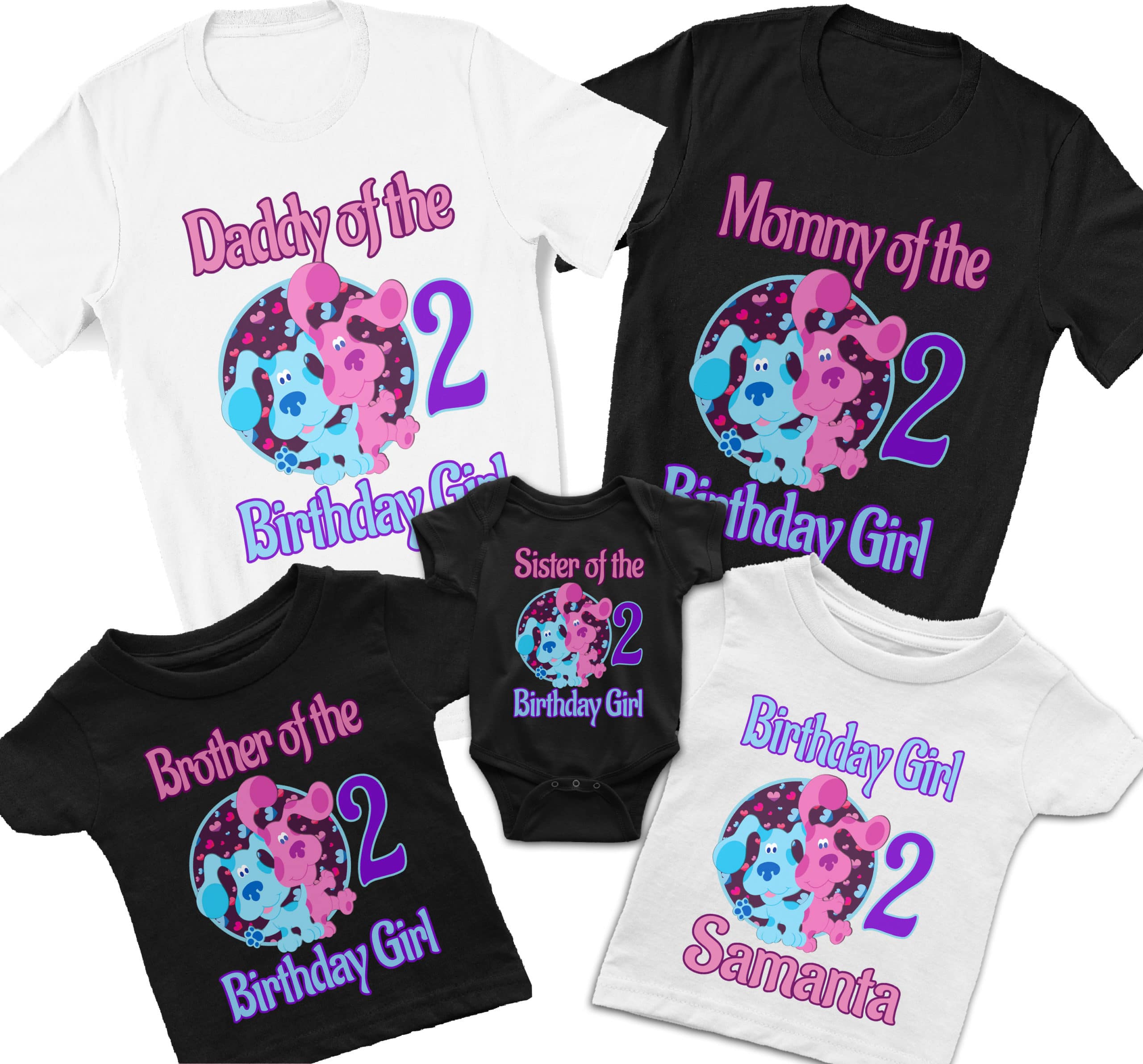 Blues Clues Birthday Shirt,Blues Clues & Magenta Birthday Shirt,Blues Clues Family Shirts