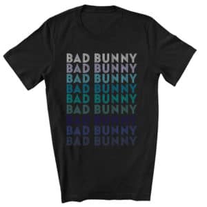 Retro Pattern Bad Bunny T-shirt  - Cuztom Threadz