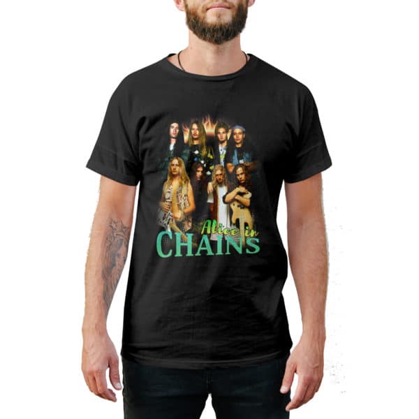 Vintage Style Alice in Chains T-Shirt - Cuztom Threadz