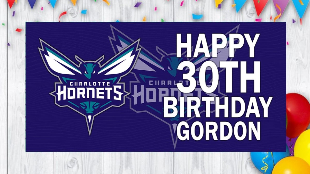 Personalized Charlotte Hornets Banner for Special Occasion, Holiday,  Birthday, Announcement, Retirement, Promotion, Celebration.
