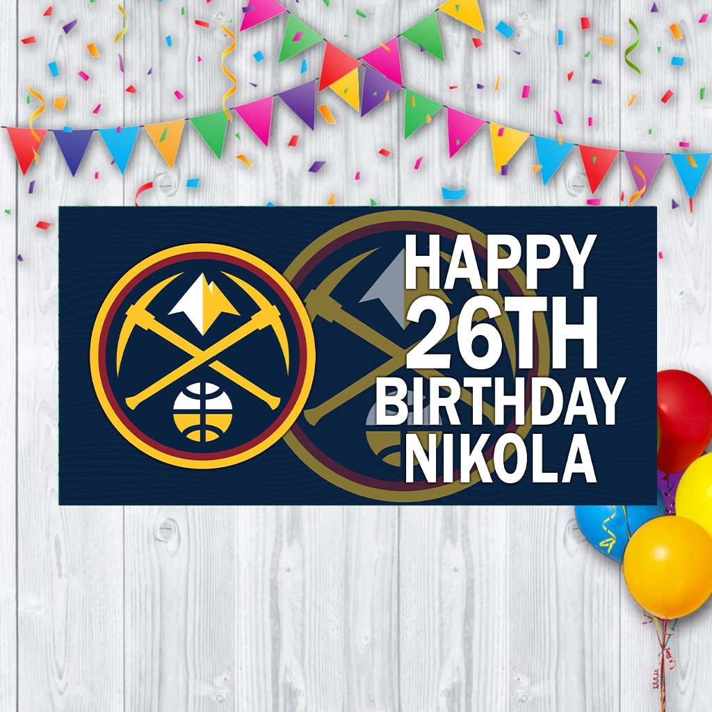 Personalized Denver Nuggets Banner for Special Occasions