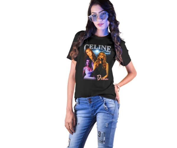 Vintage Style Celine Dion T-Shirt - Cuztom Threadz