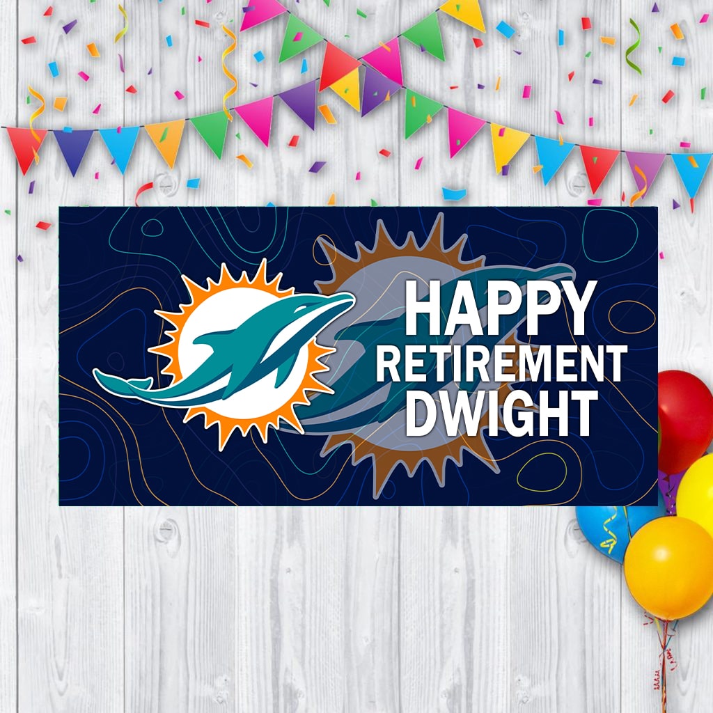 Personalized Miami Dolphins Banner, Buy Online