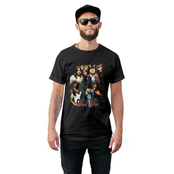Vintage Style AC/DC T-Shirt - Cuztom Threadz