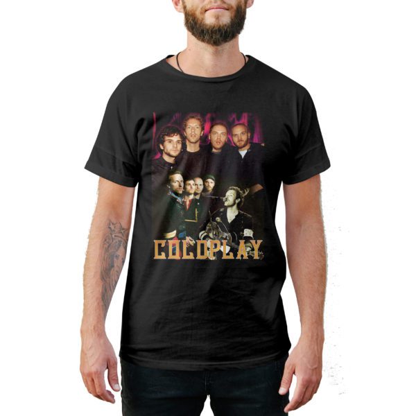 Vintage Style Coldplay T-Shirt - Cuztom Threadz