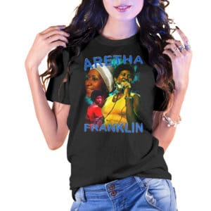 Vintage Style Aretha Franklin T-Shirt - Cuztom Threadz