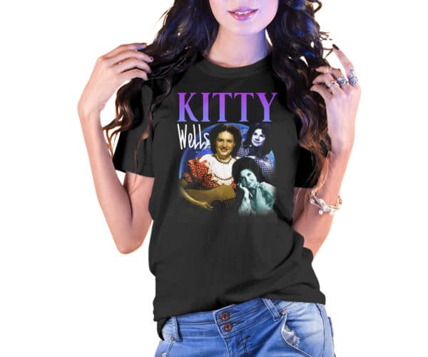 Vintage Style Kitty Wells T-Shirt - Cuztom Threadz