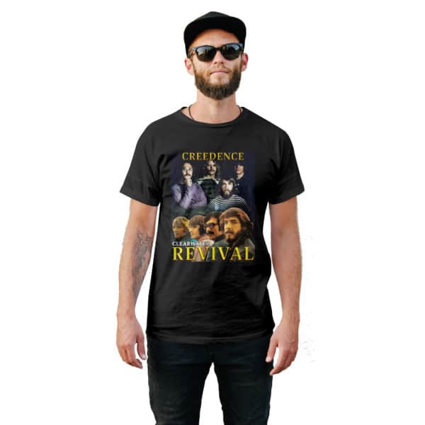 Vintage Style Creedence ClearWater Revival T-Shirt - Cuztom Threadz