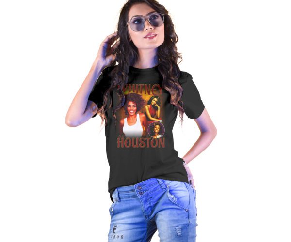 Vintage Style Whitney Houston T-Shirt - Cuztom Threadz