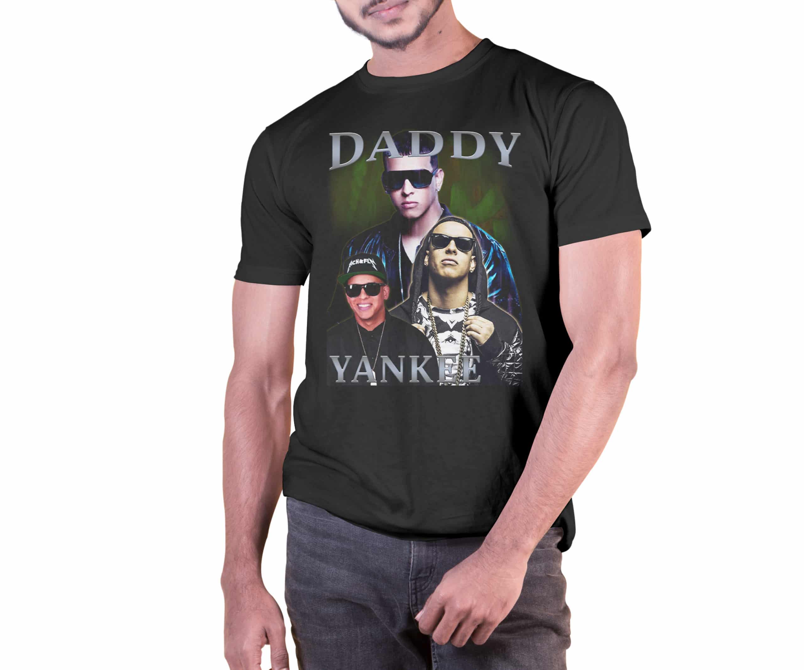 Cuztom Threadz Daddy Yankee T-Shirt Black X-Small