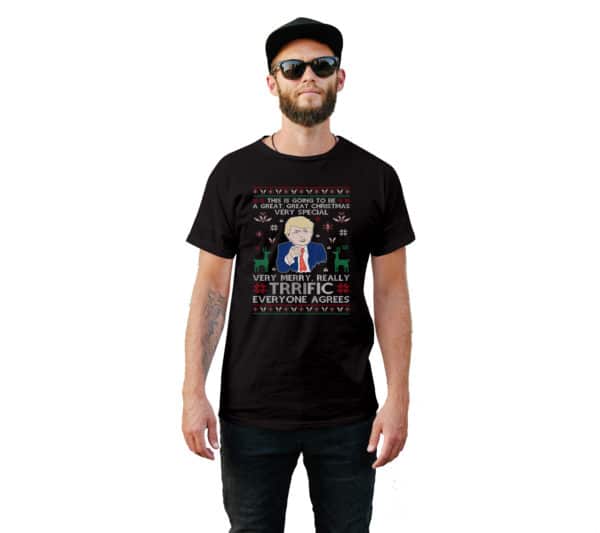 Trump Trrific Christmas Funny T-Shirt - Cuztom Threadz