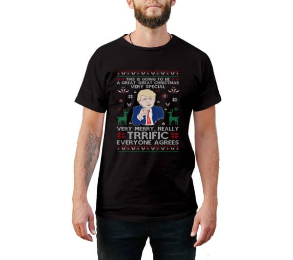 Trump Trrific Christmas Funny T-Shirt - Cuztom Threadz