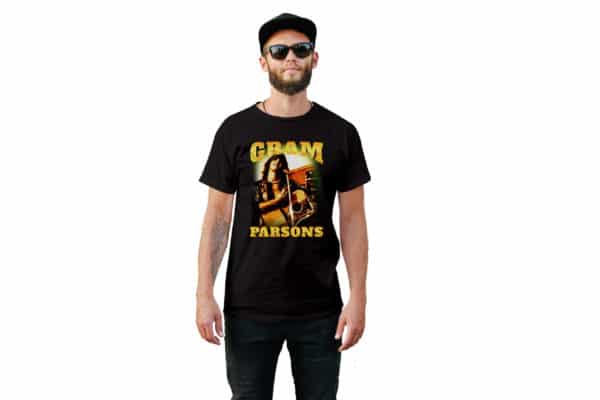 Gram Parsons Vintage Style T-Shirt - Cuztom Threadz