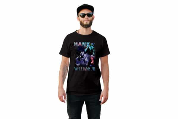 Hank Williams Jr. Vintage Style T-Shirt - Cuztom Threadz