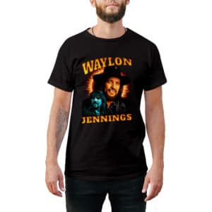 Waylon Jennings Vintage Style T-Shirt - Cuztom Threadz