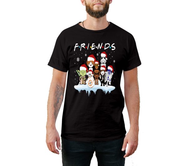 Friends Christmas Style T-Shirt - Cuztom Threadz