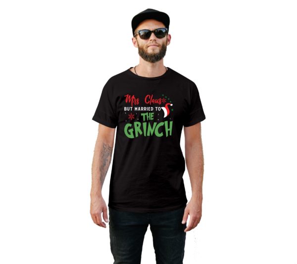 Married To The Grinch Christmas Style T-Shirt - Cuztom Threadz