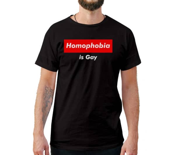 Homophobia is Gay Funny T-Shirt - Cuztom Threadz