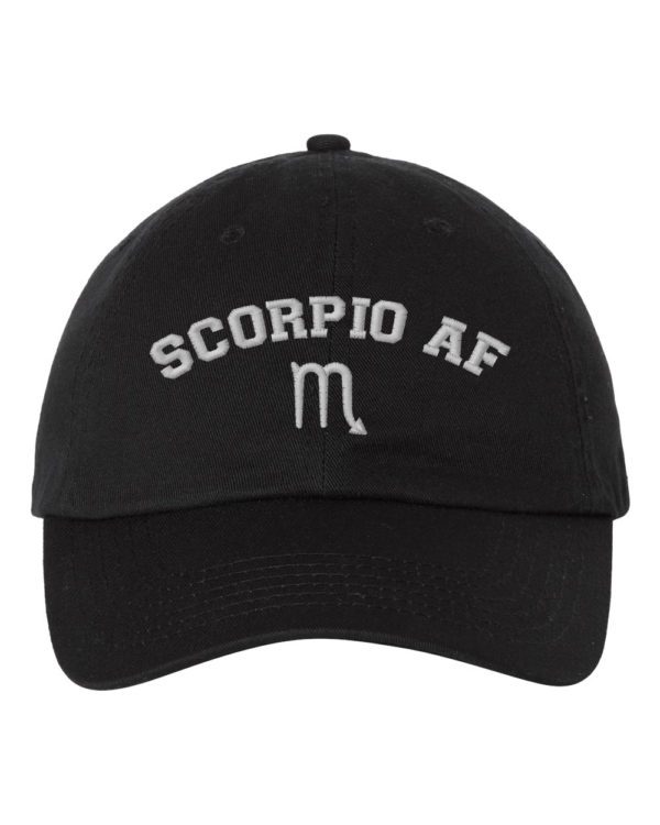 Scorpio AF Astrology Signs Embroidery Dad Hat Cap - Cuztom Threadz