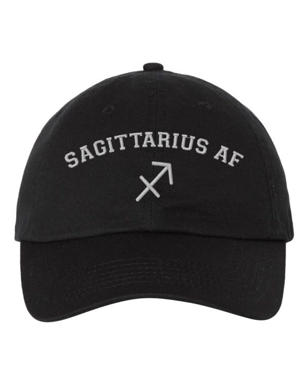 Sagittarius AF Astrology Signs Embroidery Dad Hat Cap - Cuztom Threadz