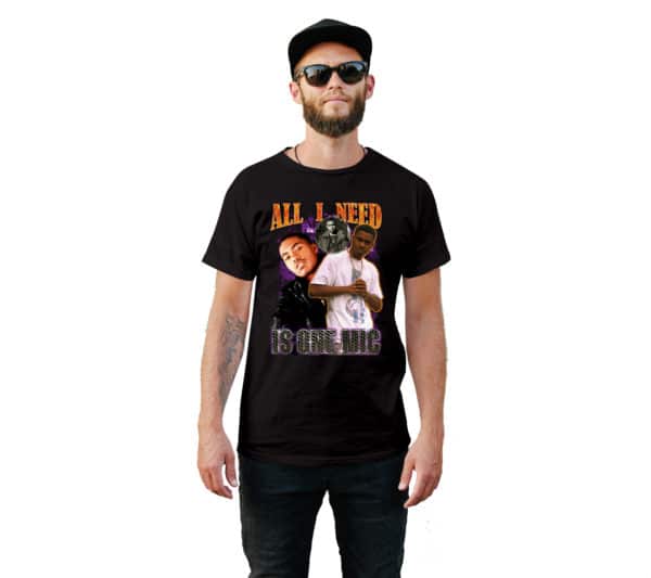 All I Need Is One Mic Nas Vintage Style T-Shirt - Cuztom Threadz