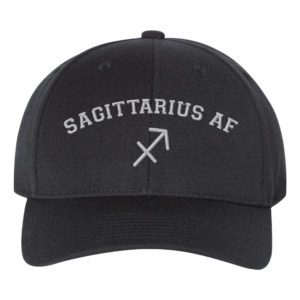 Sagittarius AF Astrology Signs Embroidery Snapback Hat Cap - Cuztom Threadz